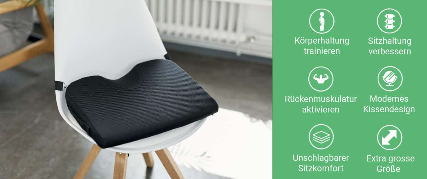 Bequemes Keilkissen - Modernes Ergonomisches Sitzkissen Stuhl