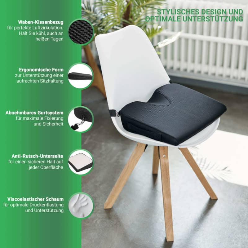 A/R Gel-Sitzkissen, poröses Honeycomb Kühlkissen, rutschfestes Kissen für  Autositz, Bürostühle, Rollstuhl